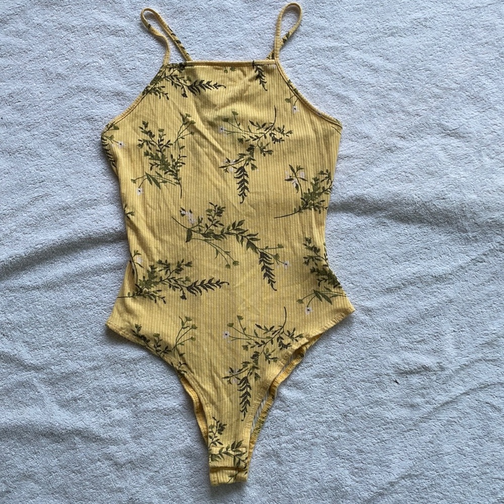 Forever 21 floral bodysuit